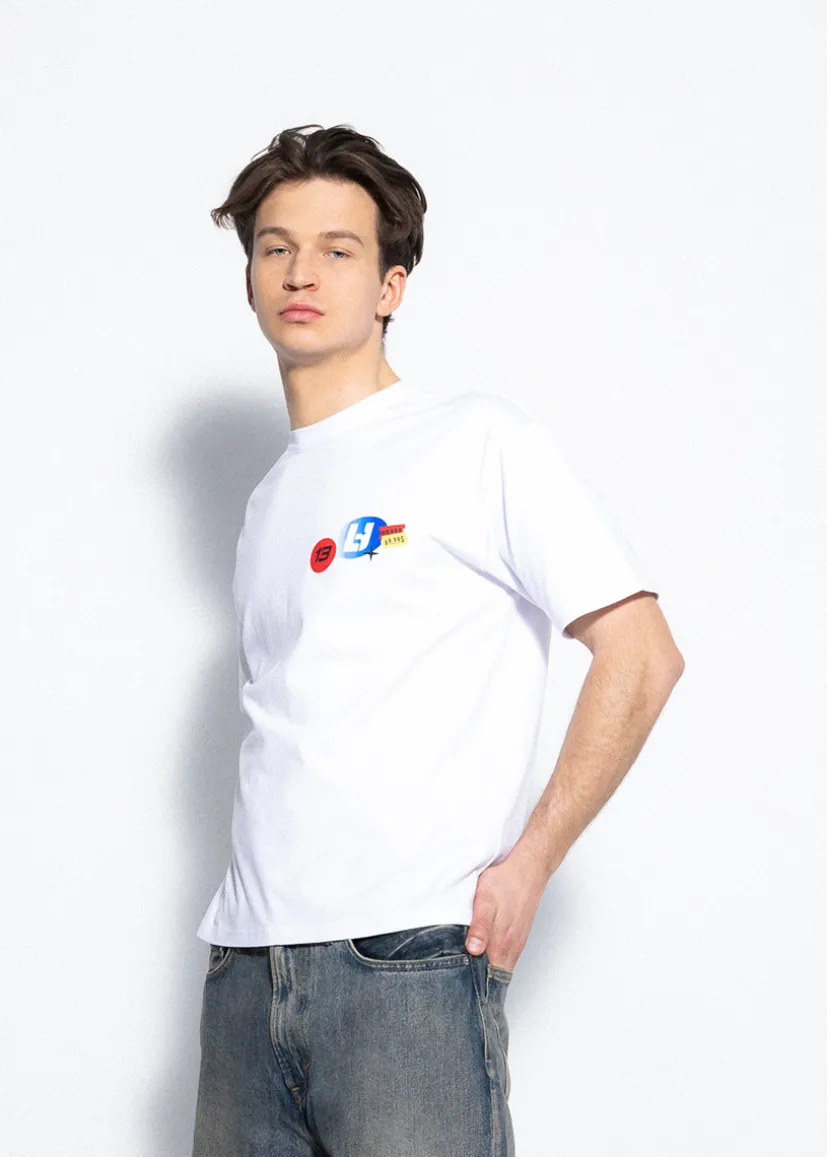 BIAŁY T-SHIRT LH TEAM