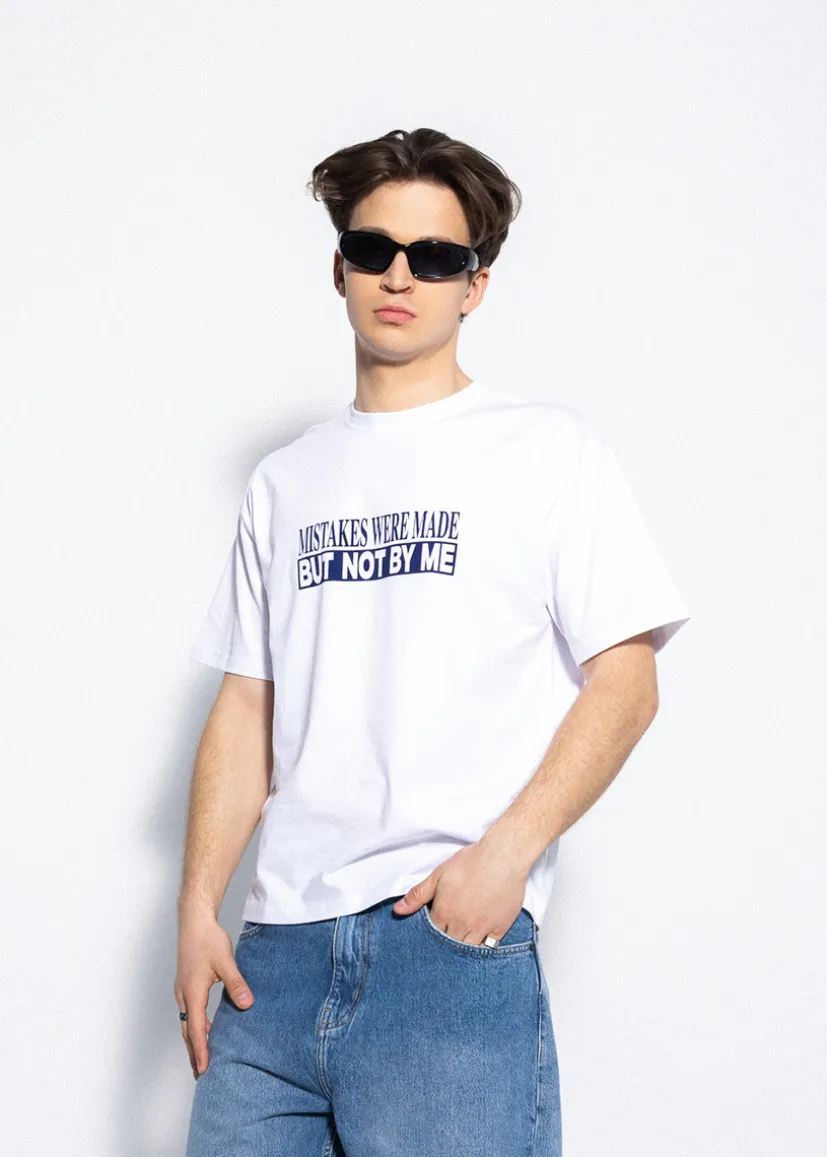 BIAŁY T-SHIRT MAKE MISTAKES