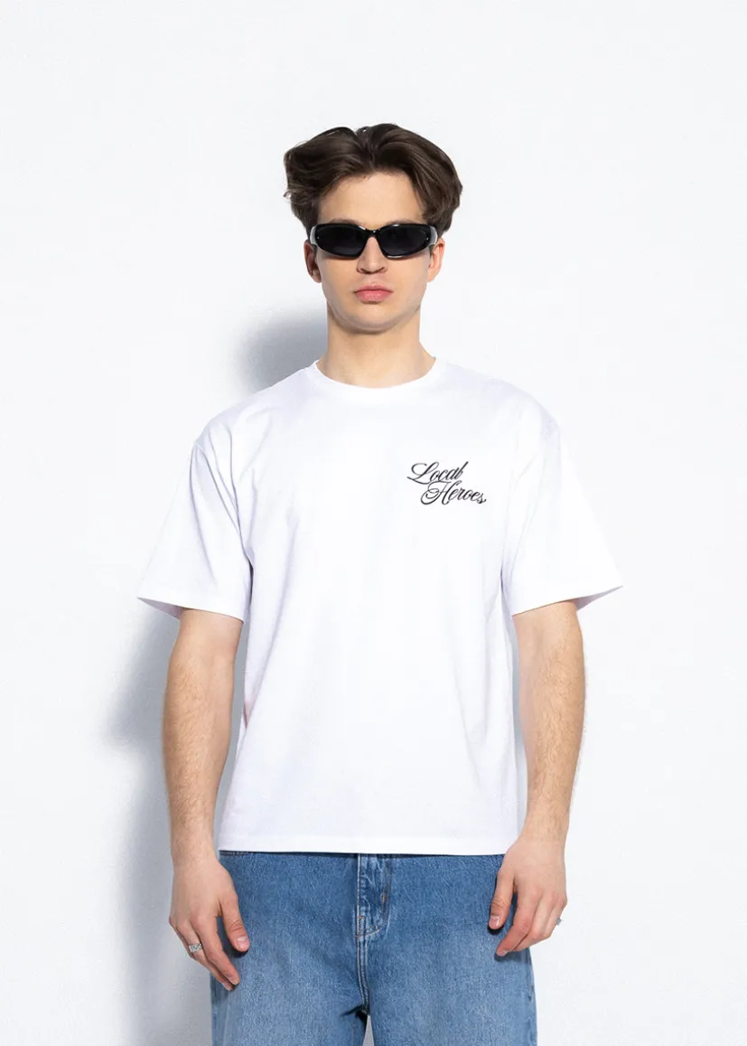 BIAŁY T-SHIRT STICKER