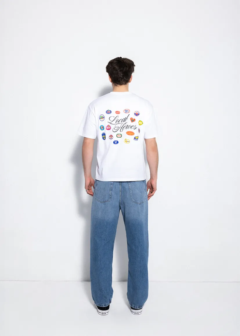 BIAŁY T-SHIRT STICKER