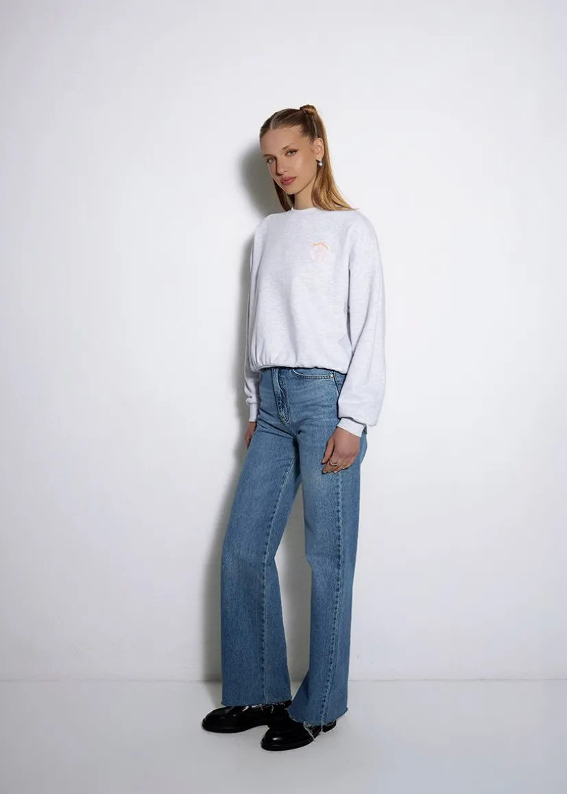 BLUZA ALOHA SZARA CREW NECK