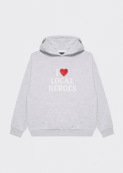 BLUZA I HEART LH BROKATOWA SZARA