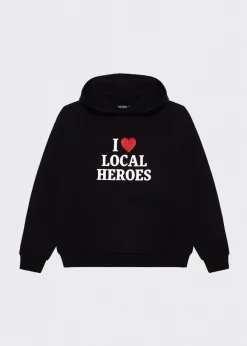 BLUZA I HEART LH BROKATOWA CZARNA