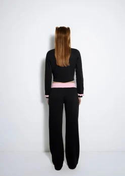 BLUZA LH TEAM CZARNO-RÓŻOWA