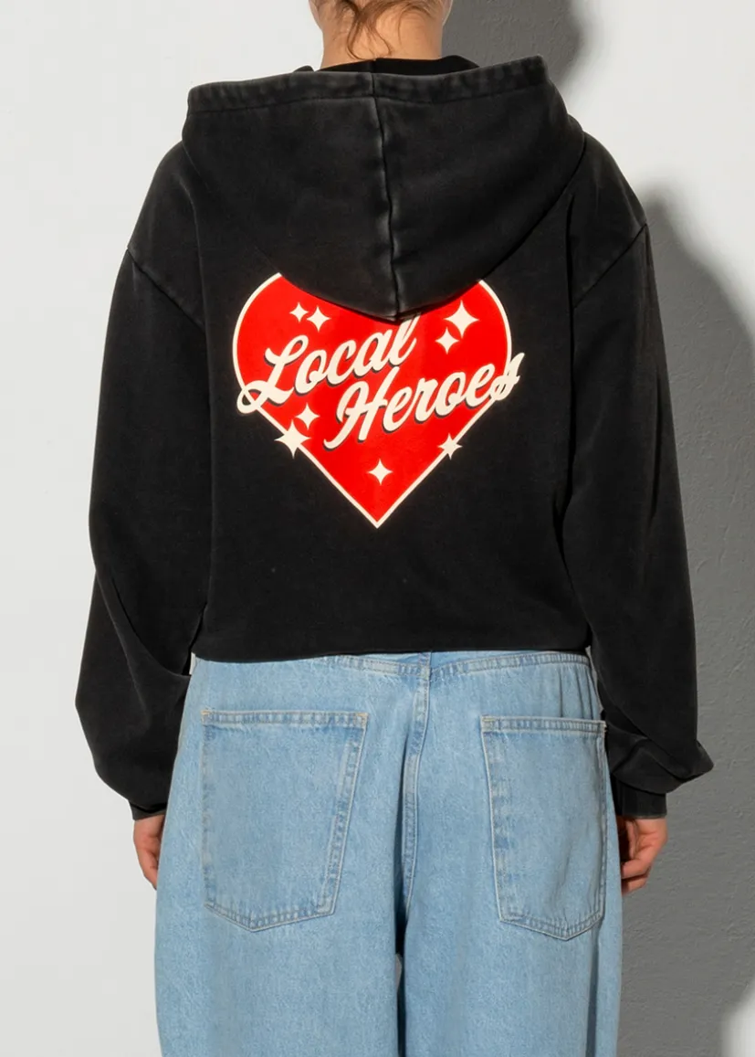 BLUZA LOVE MOTEL ROZPINANA CZARNA