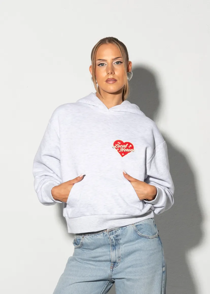 BLUZA LOVE MOTEL SZARY MELANŻ