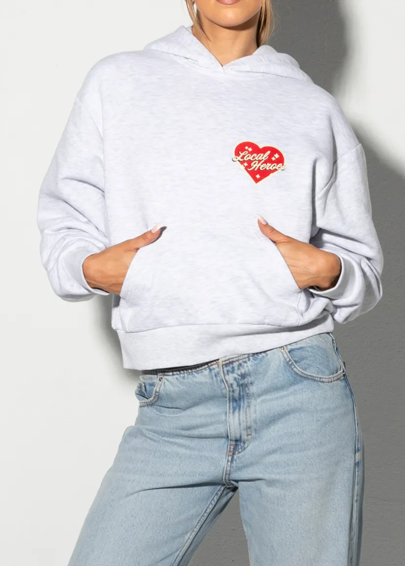 BLUZA LOVE MOTEL SZARY MELANŻ
