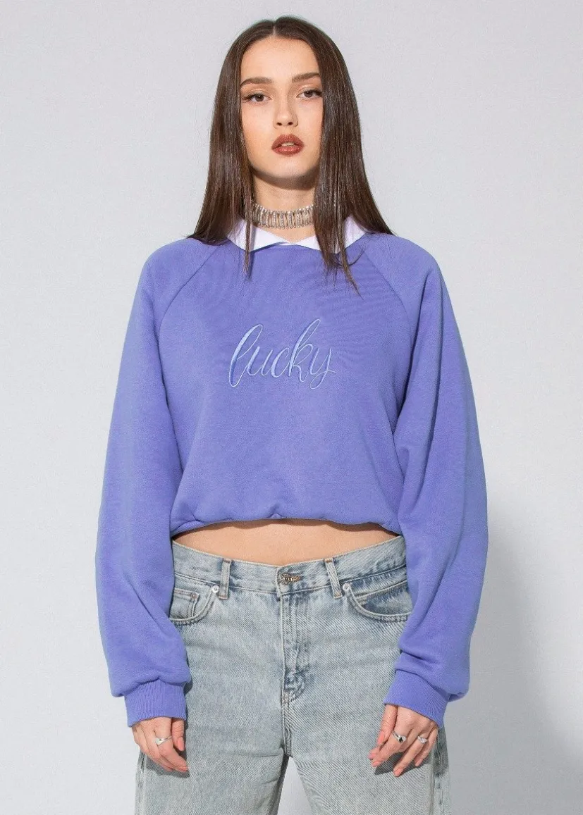 BLUZA LUCKY Z KOŁNIERZYKIEM