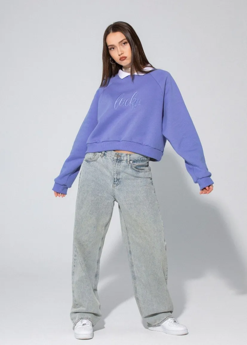 BLUZA LUCKY Z KOŁNIERZYKIEM