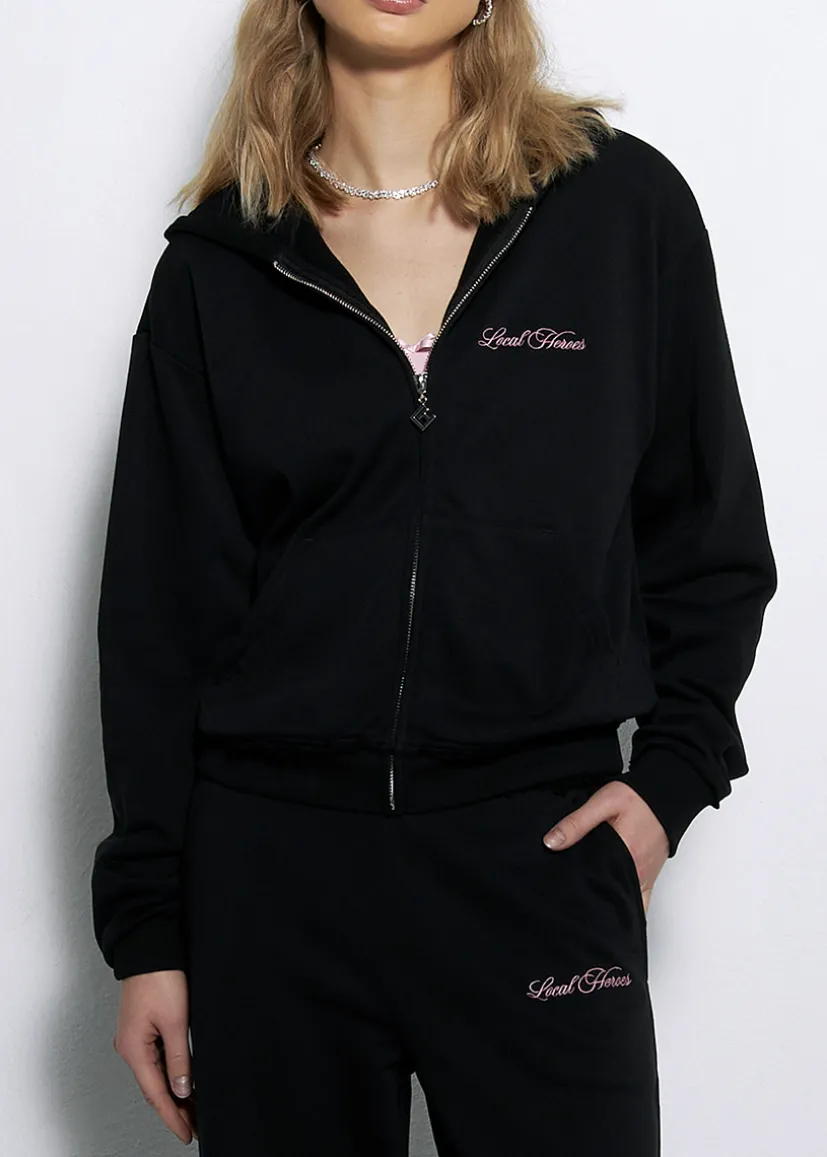 BLUZA ROZPINANA TEAM BLUSH CZARNA