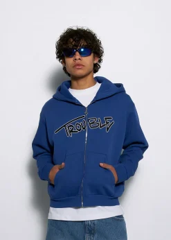 BLUZA ROZPINANA TROUBLE GRANATOWA