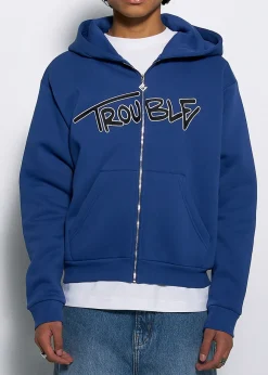 BLUZA ROZPINANA TROUBLE GRANATOWA