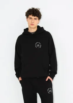 BLUZA Z KAPTUREM LH CLUB CZARNA MĘSKA