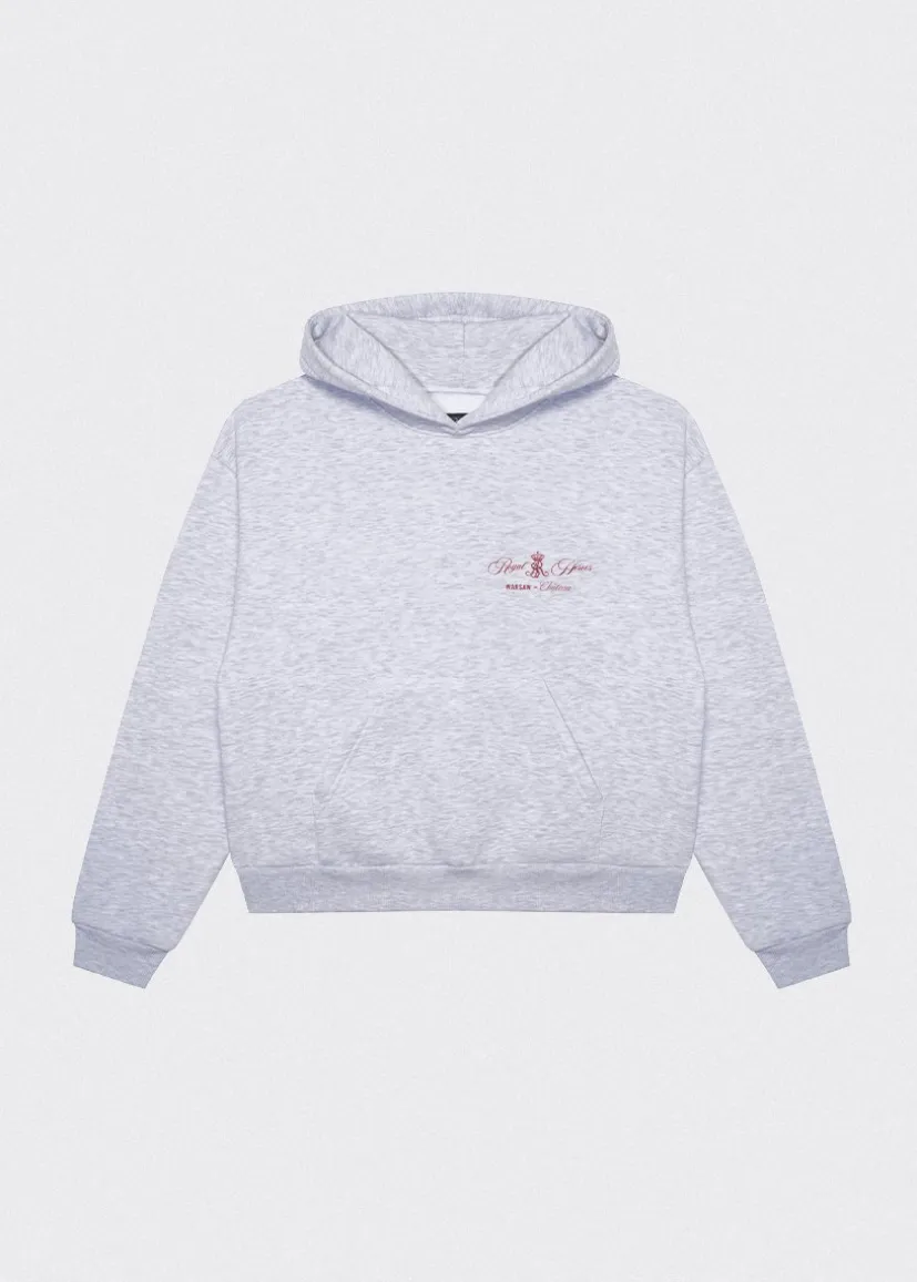 BLUZA Z KAPTUREM ROYAL HEROES SZARY MELANŻ