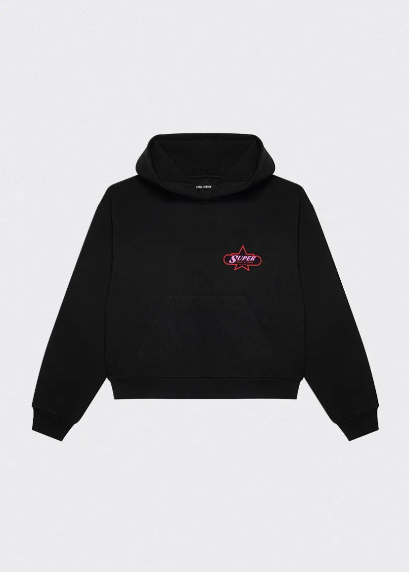 BLUZA Z KAPTUREM SUPERSTAR CZARNA