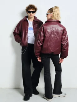 BURGUNDOWA BOMBERKA SUPERSTAR