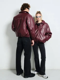 BURGUNDOWA BOMBERKA SUPERSTAR