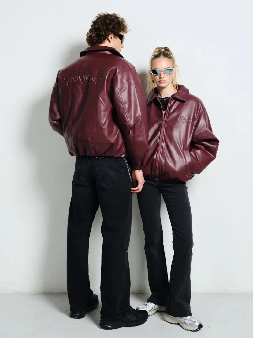 BURGUNDOWA BOMBERKA SUPERSTAR