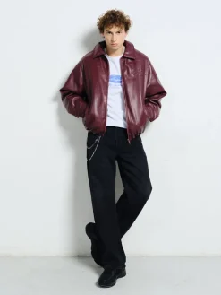 BURGUNDOWA BOMBERKA SUPERSTAR