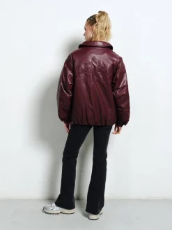 BURGUNDOWA BOMBERKA SUPERSTAR