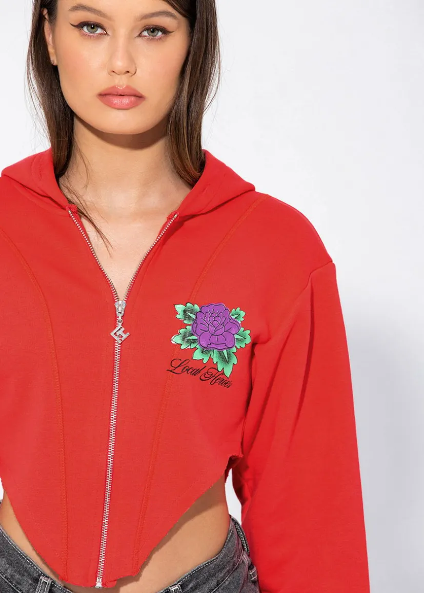 KRÓTKA BLUZA ROSE