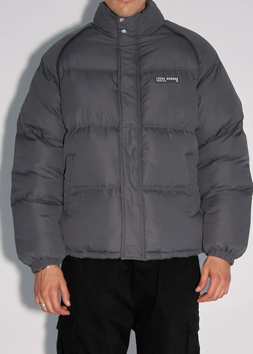 KURTKA LH ESSENTIALS CIEMNOSZARA MĘSKA