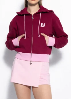 LH TEAM BLUZA Z ZAMKIEM BURGUND