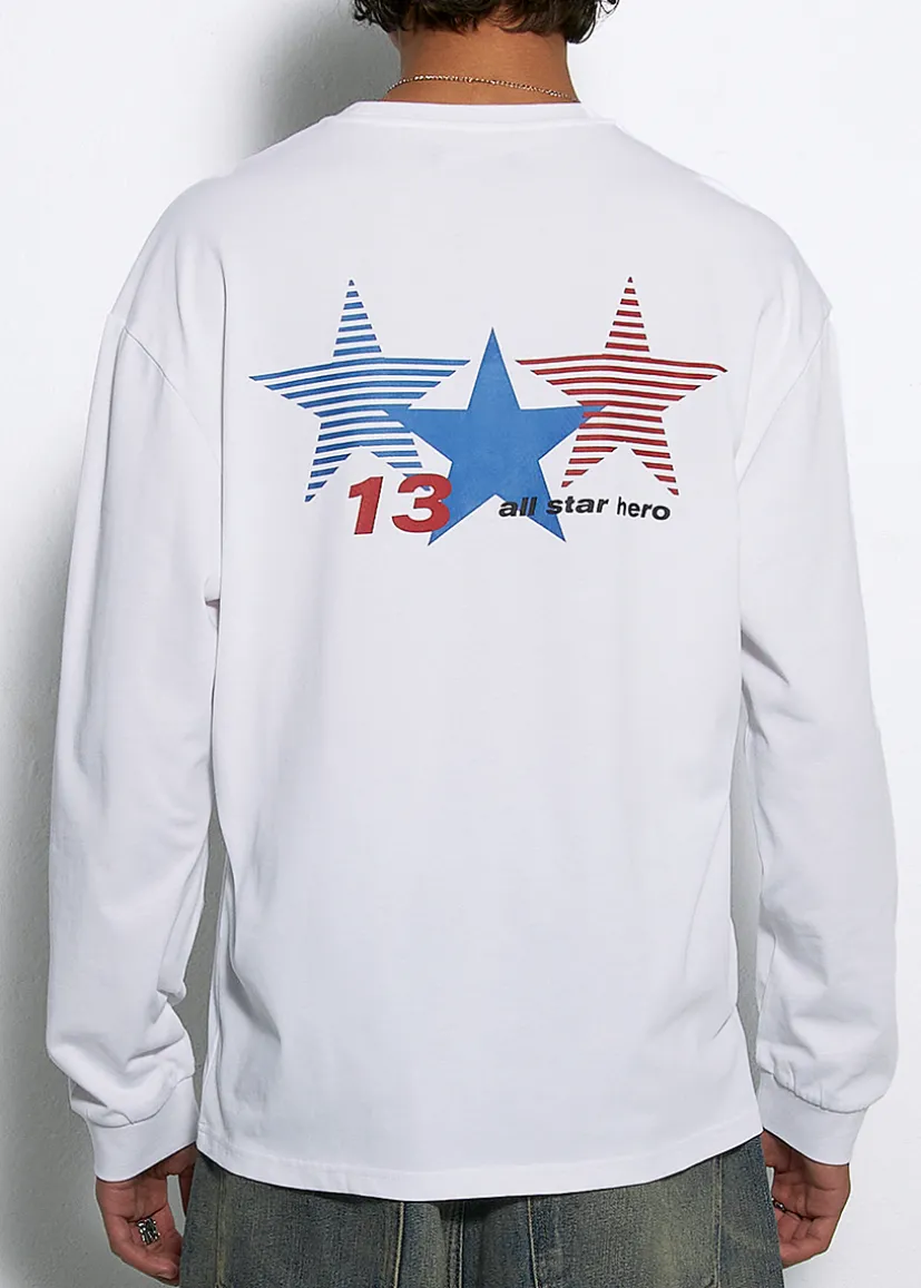 LONGSLEEVE ALL STAR BIAŁY