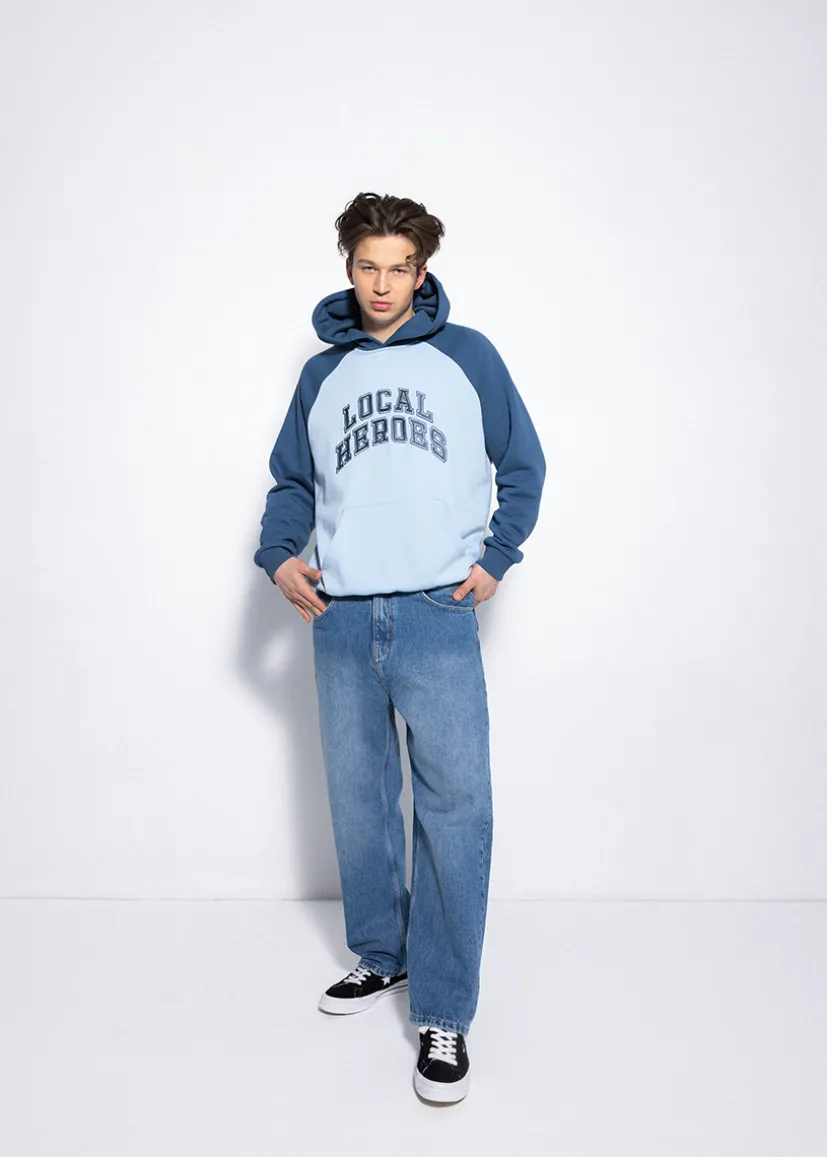 MĘSKA BLUZA AURA NIEBIESKA
