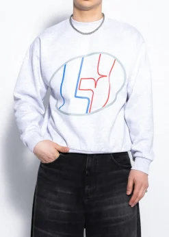 MĘSKA BLUZA LH TEAM SZARY MELANŻ