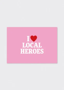 POCZTÓWKA I HEART LH RÓŻOWA