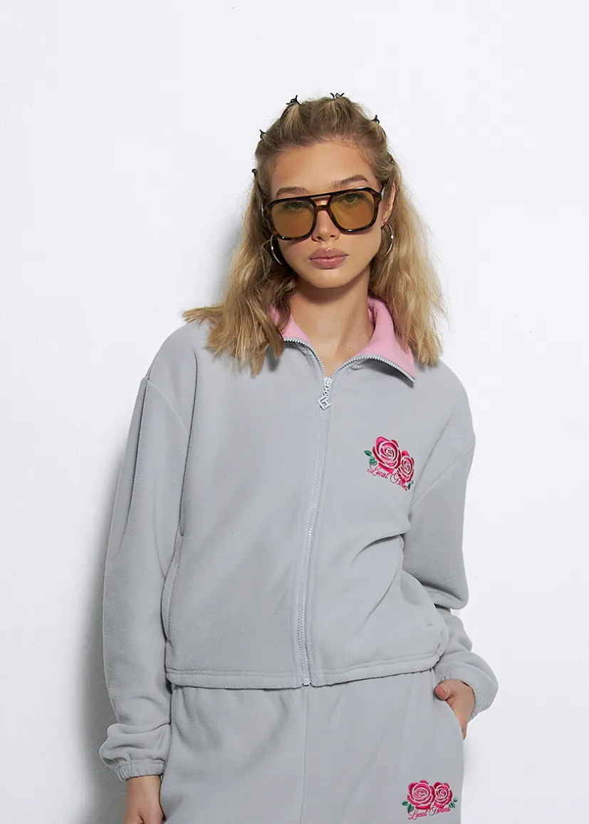POLAROWA BLUZA ROZPINANA ROSE SZARA