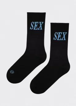 SKARPETKI SEX BLACK AND BLUE