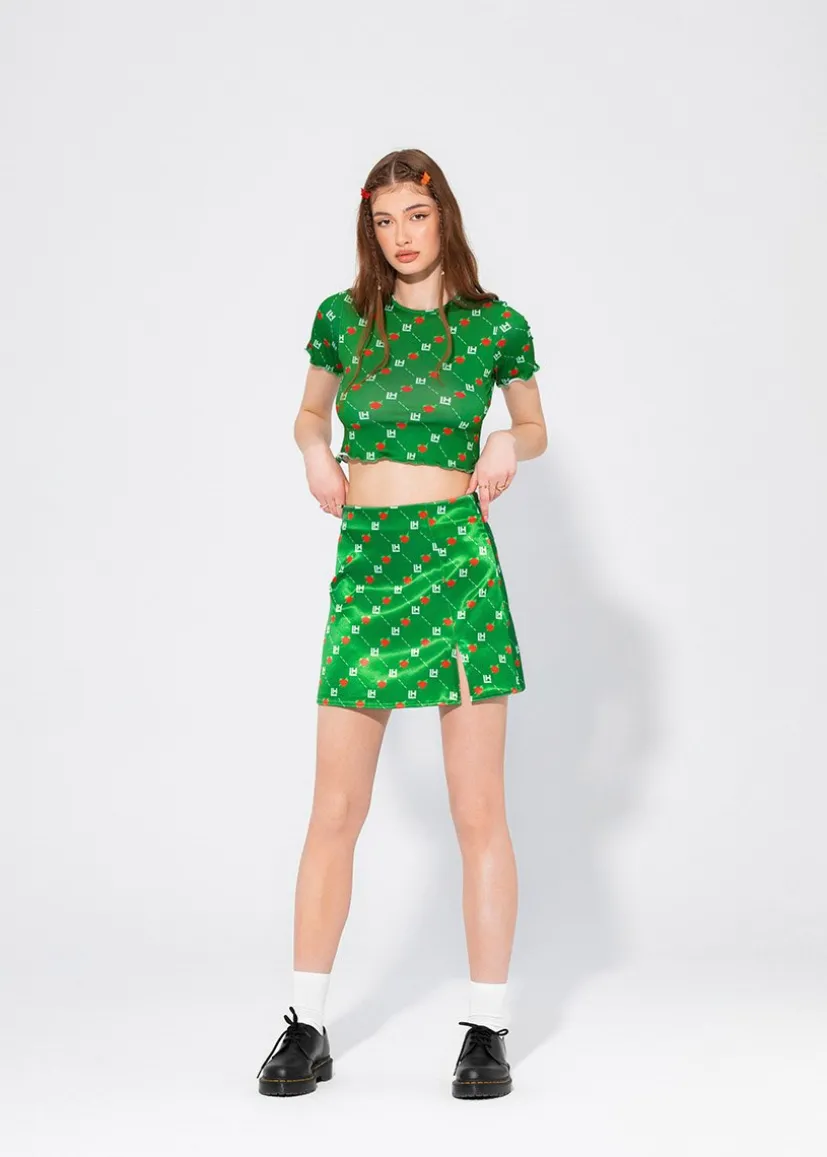 SPÓDNICA LH MONOGRAM BERRY