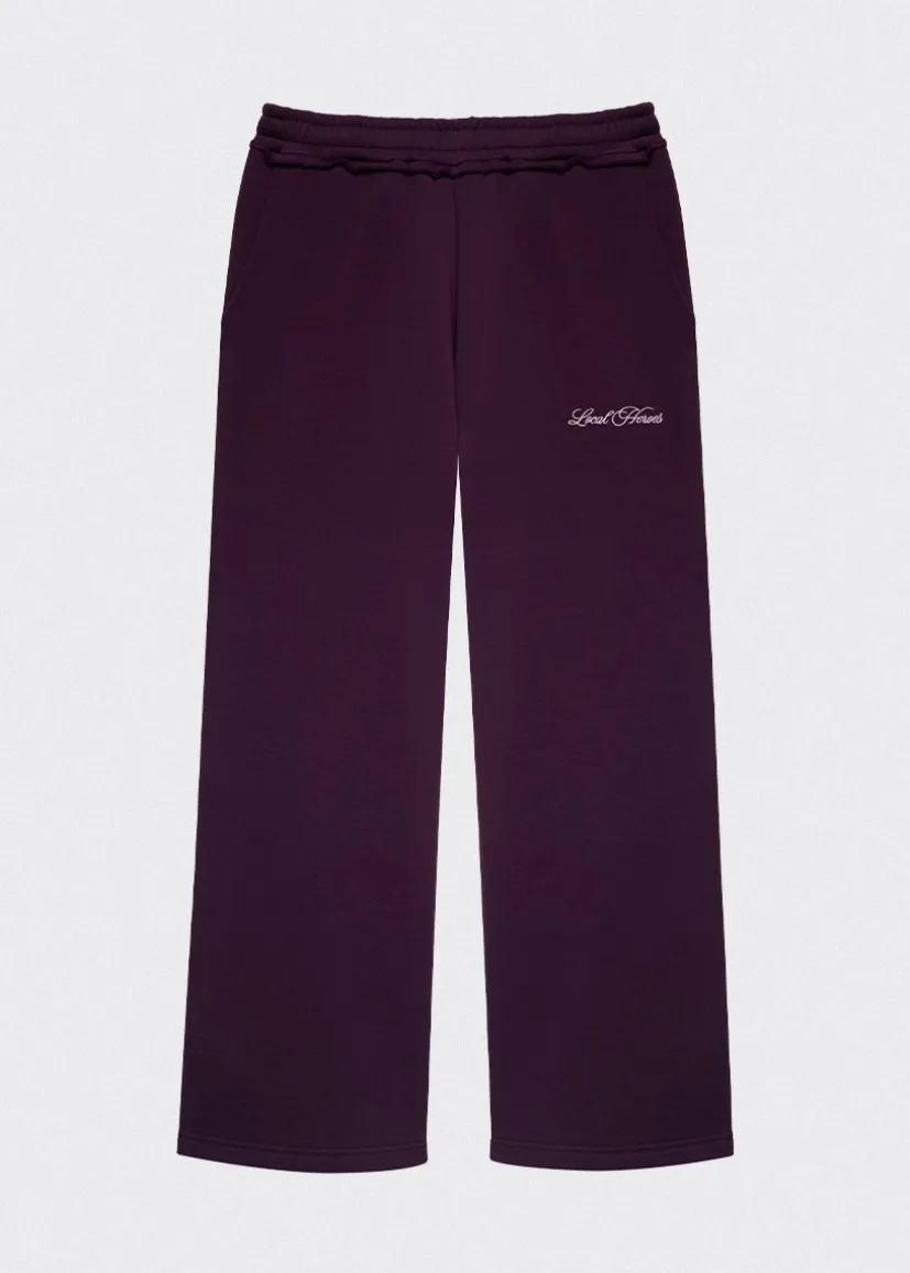 SPODNIE BLUSH BORDOWE