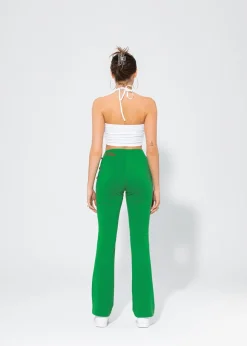 SPODNIE DZWONY ROSE GREEN