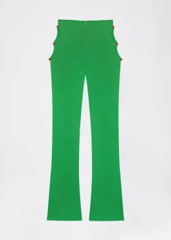 SPODNIE DZWONY ROSE GREEN