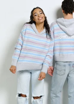 SWETER TEAM BLUSH SZARY