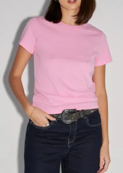 T-SHIRT LH CLUB SLIM FIT RÓŻOWY