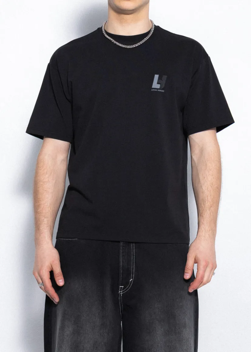 T-SHIRT LH TEAM CZARNY