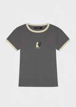 T-SHIRT LH TEAM SZARY